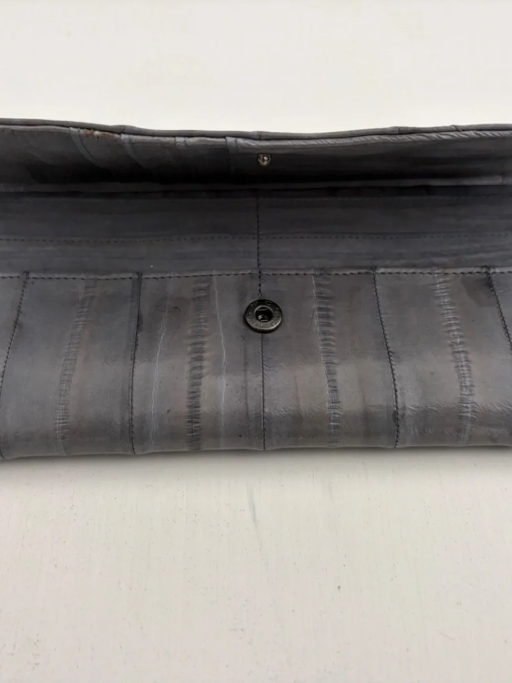 NEW Eel Skin Wallet & Checkbook Insert